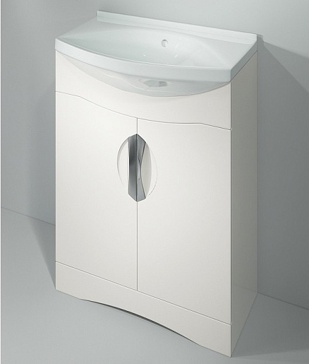 Какса-а Мебель для ванной Каприз 65 R белая – фотография-2