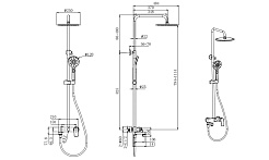 Aquatek Душевая стойка AQ2040CR хром – фотография-5