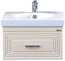 Misty Тумба с раковиной Европа 50 бежевая – фотография-1