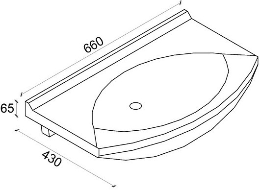 Какса-а Мебель для ванной "Каприз 65" R с ящиками дуб – картинка-5