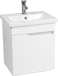 Viant Тумба с раковиной Куба 50 подвесная белая – фотография-1