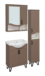 Runo Мебель для ванной Марсель 65 бежевая – фотография-7