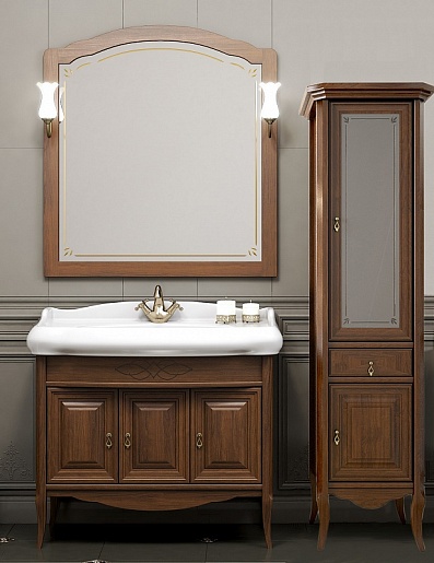 Opadiris Мебель для ванной Лоренцо 100 орех – фото-1