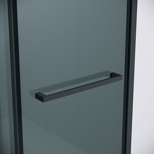 Grossman  Душевой уголок Style 100x90x195 профиль черный матовый стекло тонированное – картинка-9