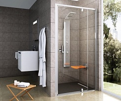 Ravak Душевая дверь в нишу PDOP2-110 Transparent, профиль блестящий – фотография-4