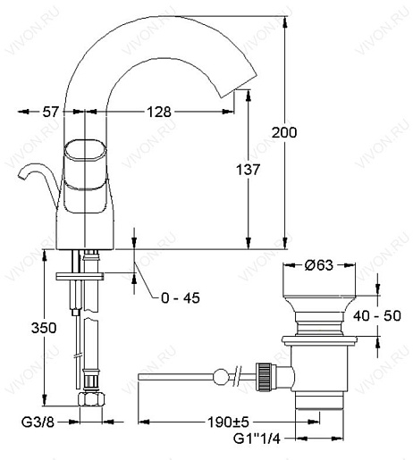 Jacob Delafon Смеситель Talan E10085RU-CP – фотография-4