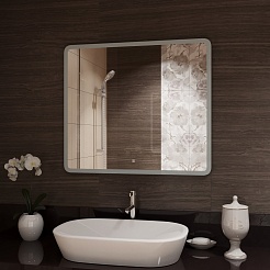 Continent Зеркало Demure Led 800x700 – фотография-8