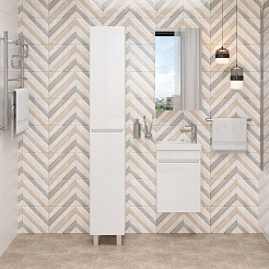 Onika Шкаф пенал Милтон 30 белый – фотография-2