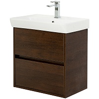 BelBagno Тумба с раковиной Neon 60 с 2 ящиками подвесная Rovere Scuro