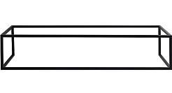 BelBagno Консоль с раковиной Etna-Kraft 120/46 чёрная матовая столешница EK-120-AS-BL-L – фотография-4