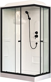 Royal Bath Душевая кабина HP RB 8120HP1-T-BL-L 120x80 L стекло прозрачное профиль черный матовый – фотография-1