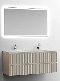 Sancos Мебель для ванной Snob T 120 beige soft для двоих – фотография-1