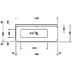 Duravit Акриловая ванна "P3 Comforts 700374000000000" R 170х70 – фотография-3