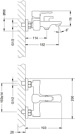 Lemark Смеситель для ванны Evitta LM0514C хром – фотография-3