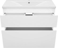 Misty Тумба под раковину Лаки 100 белая – фотография-4
