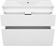 Misty Тумба под раковину Лаки 100 белая – фотография-11