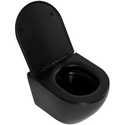 BelBagno Унитаз подвесной Colorato BB062CHR-MB безободковый – фотография-4
