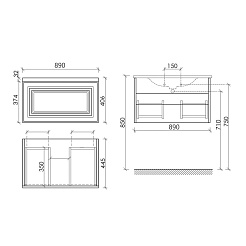 Sancos Мебель для ванной Very 90 bianco – фотография-4