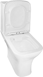 Azario Унитаз-компакт Nigel AZ-55 безободковый с бачком с сиденьем микролифт белый – фотография-7