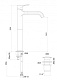 Cezares Смеситель для раковины FUSION-LSM1-NOP Черный матовый – фотография-8