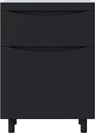 Vivon Тумба с раковиной Ostin 60 напольная черная матовая – фотография-5
