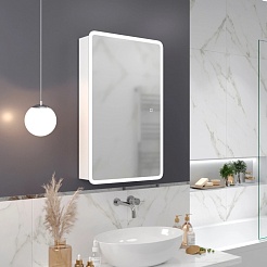 Mixline Зеркальный шкаф Аккорд Сканди 50 белый – фотография-5