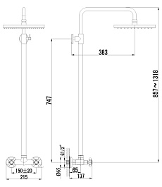 Lemark Душевая система Standard LM2160C – фотография-2