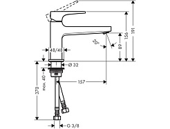 Hansgrohe Смеситель Metropol 32502000 для раковины – фотография-4