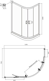 Ambassador  Душевой уголок Royal 120x80 18015101 – фотография-6