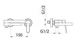 BelBagno Смеситель для ванны DELTA DEL-BLVM-IN – фотография-2