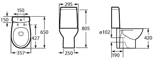 Roca Унитаз-компакт Victoria Nord – фотография-4