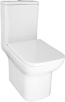 Azario Унитаз-компакт Alba AZ-8323 безободковый с бачком с сиденьем микролифт белый