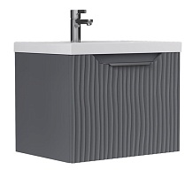 Equil Тумба под раковину Mirage 60 1 ящик подвесная графит софт