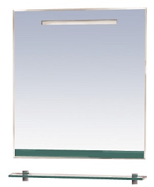 Misty Зеркало для ванной Джулия 65 зеленое – фотография-1