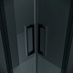 Grossman  Душевой уголок Classic 90x90x195 квадратный профиль черный матовый стекло тонированное – картинка-18