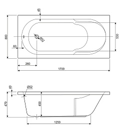 Cezares Акриловая ванна ARNO-170-80-45 – фотография-3