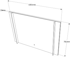 Vigo Зеркало Land Classic 1000 – фотография-6