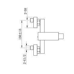 Raiber Смеситель для ванны R0010 – фотография-3