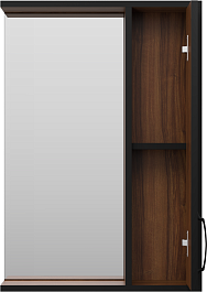 Misty Мебель для ванной Кедр 50 R подвесная орех/черная – фотография-12