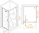 RGW Душевой уголок Stilvoll SV-145B (SV-05B + Z-050-2B) 80x100 профиль черный стекло прозрачное – фотография-12