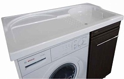 Водолей Мебель для ванной 110 с раковиной под стиральную машину – фотография-4