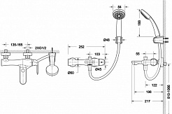 Promo Смеситель для ванны Flow F671105C-B – фотография-2