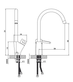 Lemark Смеситель "Atlantiss LM3205C" для кухонной мойки – фотография-2