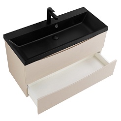 BelBagno Тумба с раковиной Marino 80 подвесная Crema Opaco – фотография-2