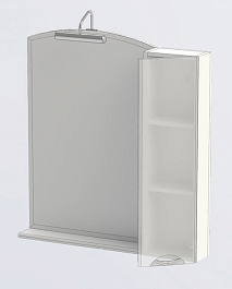 Aquanet Зеркальный шкаф "Асти 85" черный – фотография-4