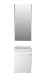 Misty Зеркальный шкаф Misty Эко мини 40 белый – фотография-3