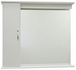 Водолей Зеркальный шкаф Тунис 85 L белый – фотография-1