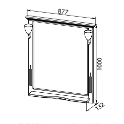 Aquanet Зеркало Тулуза 85 – фотография-3