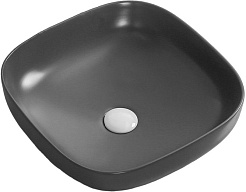 Ceruttispa Раковина накладная 42 CR2677 черная матовая – фотография-1