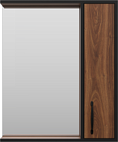 Misty Зеркальный шкаф Кедр 60 R орех/черный